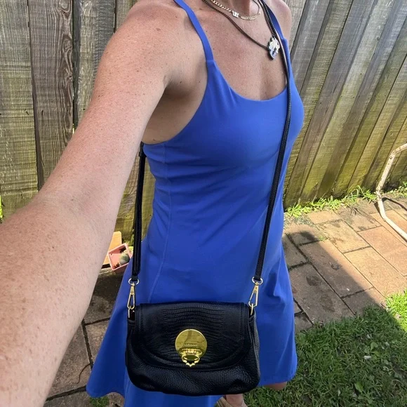 Small Black Leather Oryany Crossbody Bag - Picture 9 of 9